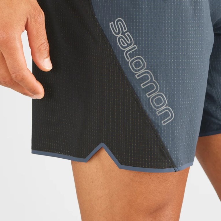 Bermudas Salomon Sense Aero 7'' Hombre Grises Oscuro Negros | MX YWGO065